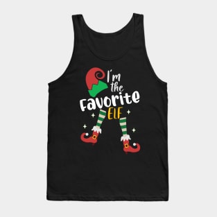 Funny I'm The Favorite Elf Matching Tank Top